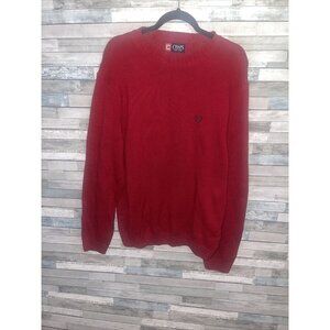 Chaps knitted sweater red Men’s size large